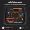 Close-up of a generator's control panel with various ports and indicators. Produktbild-Vorschau