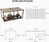 PURPLE LEAF Aluminium Pergola 3 x 5.5 m Wasserdicht Stabil Produktbild-Vorschau 7