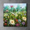 Coloray Uhr auf Leinwand 30x30 cm Wand Uhr Dekoration Produktbild-Vorschau 2