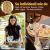 Couchbar für Wein Eiche mit 4 Glasschalen - Getränkehalter Produktbild-Vorschau 3