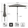 Sekey Sonnenschirm 300x200 cm rechteckig mit Produktbild-Vorschau 3