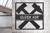 Gilde Wandrelief "Glück Auf" Metall schwarz 67782 Produktbild-Vorschau 1