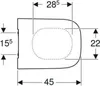 Geberit Smyle Square WC-Sitz, schmales D mit Produktbild-Vorschau 9