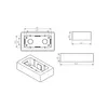 Aufputzdose Universal Aufbau 161x92x42mm Weiß Produktbild-Vorschau 2