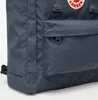 A close-up view of a dark grey backpack. Náhled obrázku produktu