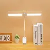 Doppelkopf LED Schreibtischlampe,Leselampe mit Buch Klemme Produktbild-Vorschau 2