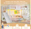 Hochbett mit LED-Beleuchtung (mit Rutsche und Regal, 90x200 Produktbild-Vorschau 5