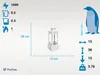 Ethanol-Kamin in Laternenform aus Edelstahl Produktbild-Vorschau 3