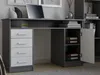 Scrivania ADA BIANCO ANTRACITE 125 cm 4 Cassetti Armadio Anteprima dell’immagine prodotto 2