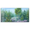 DEQORI Glasbild Echtglas 60x30 cm 'Lebendiger Waldmorgen' Produktbild-Vorschau 2