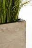 VIVANNO Pflanzkübel Fiberglas BLOCK Säule, Streifenbeige Produktbild-Vorschau 5