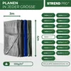 Plane Tarpaulin Medium 3x4 m, 100 g/m, Abdeck-, SILVER, Produktbild-Vorschau 2