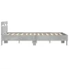 The Living Store Bettgestell mit Kopfteil Betongrau 120x200 Produktbild-Vorschau 7