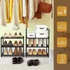 Vicye Schuhregal Metall Hoch Schmal 6 Ablagen Flur Produktbild-Vorschau 4