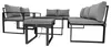 home24 Loungeset - 3-teilig - Eisen / Webstoff - Grau / Produktbild-Vorschau 4