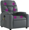 Massagesessel Relaxsessel Grau Kunstleder Produktbild-Vorschau 1