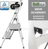 Alu Trittleiter 2-stufig klappbar Handlauf 150 kg Produktbild-Vorschau 6