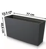 Květinový truhlík s vložkou na rostliny Plast 77x40 cm Náhled obrázku produktu 3