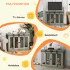 PawHut hondenkooi, hondenverblijf, huisdierenkooi met twee Productafbeelding-voorbeeld 3