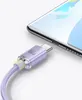 Baseus Crystal Shine Kabel USB auf USB-C, 5A, 1,2m (lila) Produktbild-Vorschau 10
