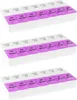 3x WELLGRO® Tablettenbox für 7 Tage - je 2 Fächer pro Tag, Produktbild-Vorschau 3