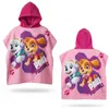 PAW Patrol Kinder Mädchen Mikrofaser Poncho Badetuch Produktbild-Vorschau 1