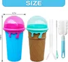 Slush Becher 2-teiliges Set,Silikon Squeeze Cup Slush Eis Produktbild-Vorschau 2