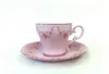 Tasse et soucoupe en porcelaine rose, Ela 0158 Voir les images du produit 2