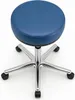 VERSEE Arbeitshocker Echtleder Blau – stufenlos Produktbild-Vorschau 3