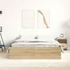 vidaXL Rama łóżka dąb sonoma 140x200 cm Podgląd zdjęcia produktu 3