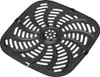 A black air fryer basket is shown from a top-down diagonal angle on a white background. Anteprima dell’immagine prodotto