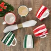 6x cyrkowe czerwono-zielone kubki do kawy 320ml kubki Podgląd zdjęcia produktu 3