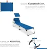 tectake® Aluminium Sonnenliege Lorella gepolstert, klappbar Produktbild-Vorschau 3