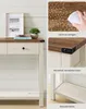 A collage of images showing a console table with close-ups of its features and details. Náhled obrázku produktu
