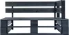 vidaXL Garten-Ecksofa aus Paletten Schwarz Imprägniertes Produktbild-Vorschau 2
