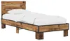 vidaXL Bedframe met hoofdeinde, gerecycled hout, 80 x 200 Productafbeelding-voorbeeld 1
