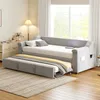 okwish Rozkládací postel 90/180x190 cm, čalouněná postel s Náhled obrázku produktu 3