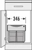Odpadkový koš Hailo 3642132 TR Swing tandem 2x 8,5 + 18 Náhled obrázku produktu 8