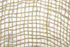 A close-up, top-down view of a woven mat made of natural fibers. Produktbild-Vorschau