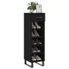 vidaXL Scarpiera nera 30x35x105 cm Materiale a base di Anteprima dell’immagine prodotto 3