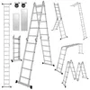 Scala multiuso in alluminio Ikodm 7in1, con 4x5 gradini, Anteprima dell’immagine prodotto 14