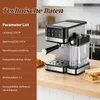 Zimilo 20 Bar Siebträger Espressomaschine, mit Milchsystem, Produktbild-Vorschau 8