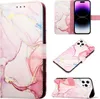 iPhone 14 Pro Hülle, Marmor Motiv Kunstleder Tasche Wallet Produktbild-Vorschau 1