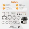 Aluminium 44mm V-Band External Turbo Wastegate Universal Produktbild-Vorschau 4