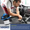 A man is cleaning the interior of a car with a vacuum cleaner. Produktbild-Vorschau