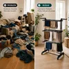 Skládací sušák na prádlo o výšce 173 cm s kolečky, skládací Náhled obrázku produktu 5