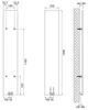 Sapho SMARTELLA Badheizkörper 250x1490mm, Schwarz matt Produktbild-Vorschau 5