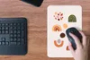 MuchoWow® Mauspad Mousepad Winter - Abstrakt - Design 18x27 Produktbild-Vorschau 4