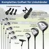 Sada golfových holí COSTWAY, 9dílná sada s golfovým bagem, Náhled obrázku produktu 5