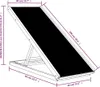 vidaXL Hunderampe Grau 100x40 cm Massivholz Tanne Produktbild-Vorschau 10